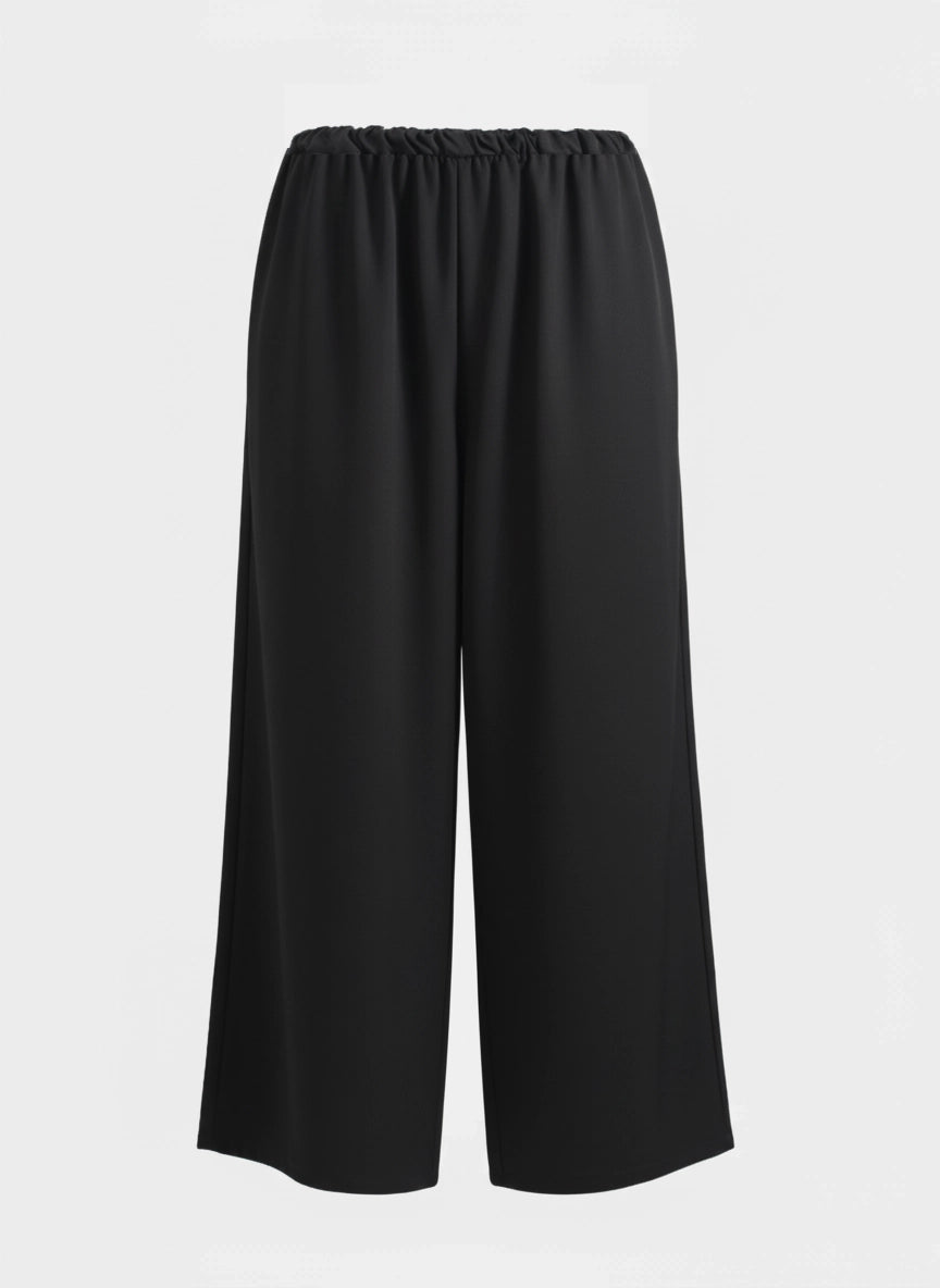 Classic Black Wide-Leg Pants