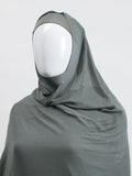 Modal Jersey Hijab & Undercap Set - Slate Grey