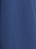 Ruffle Crepe Abaya - Midnight Blue