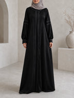 Onyx Crepe Abaya - Black