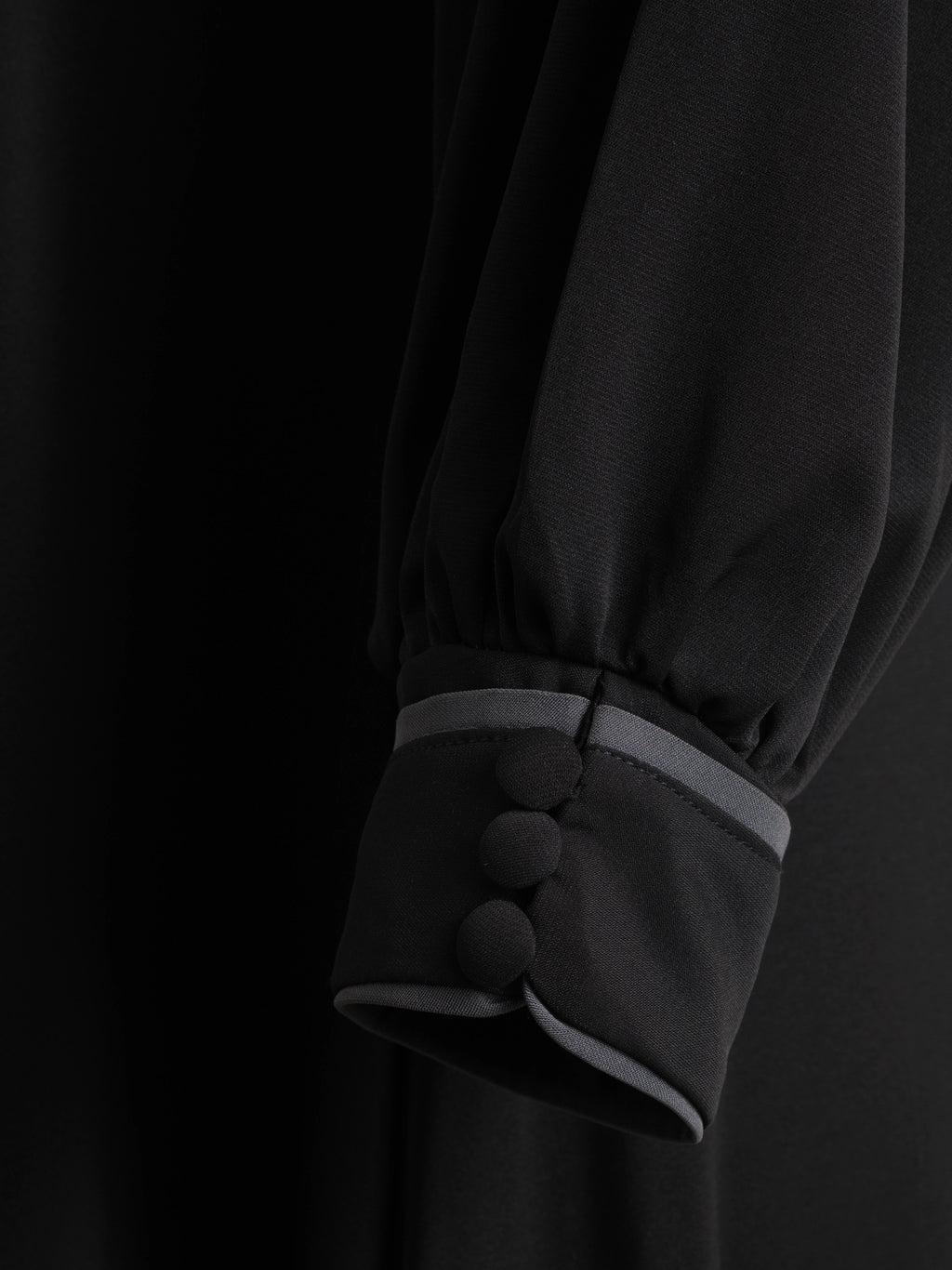 Onyx Tailored Abaya - Black