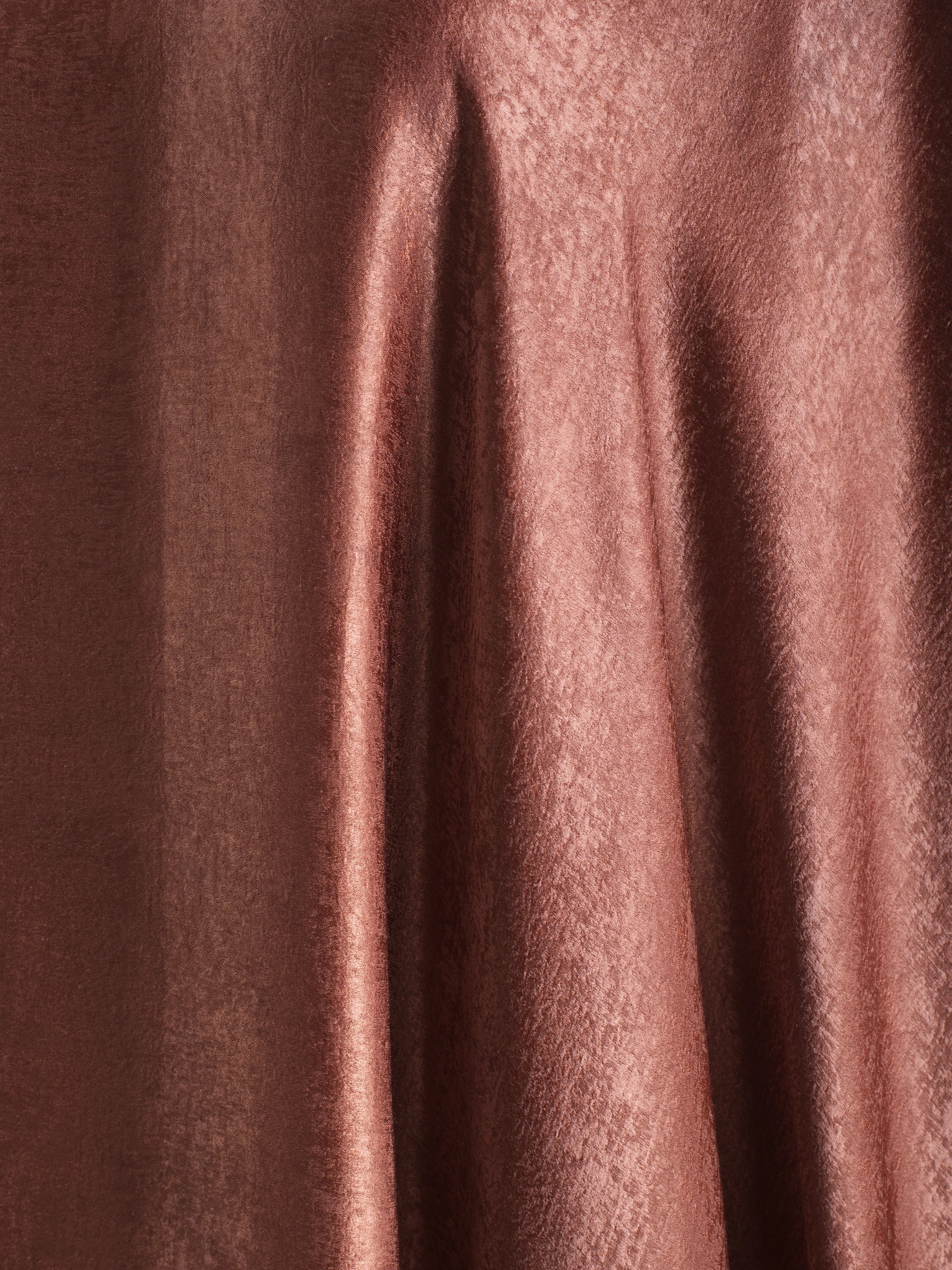 Crushed Silk Butterfly Abaya - Earth Brown