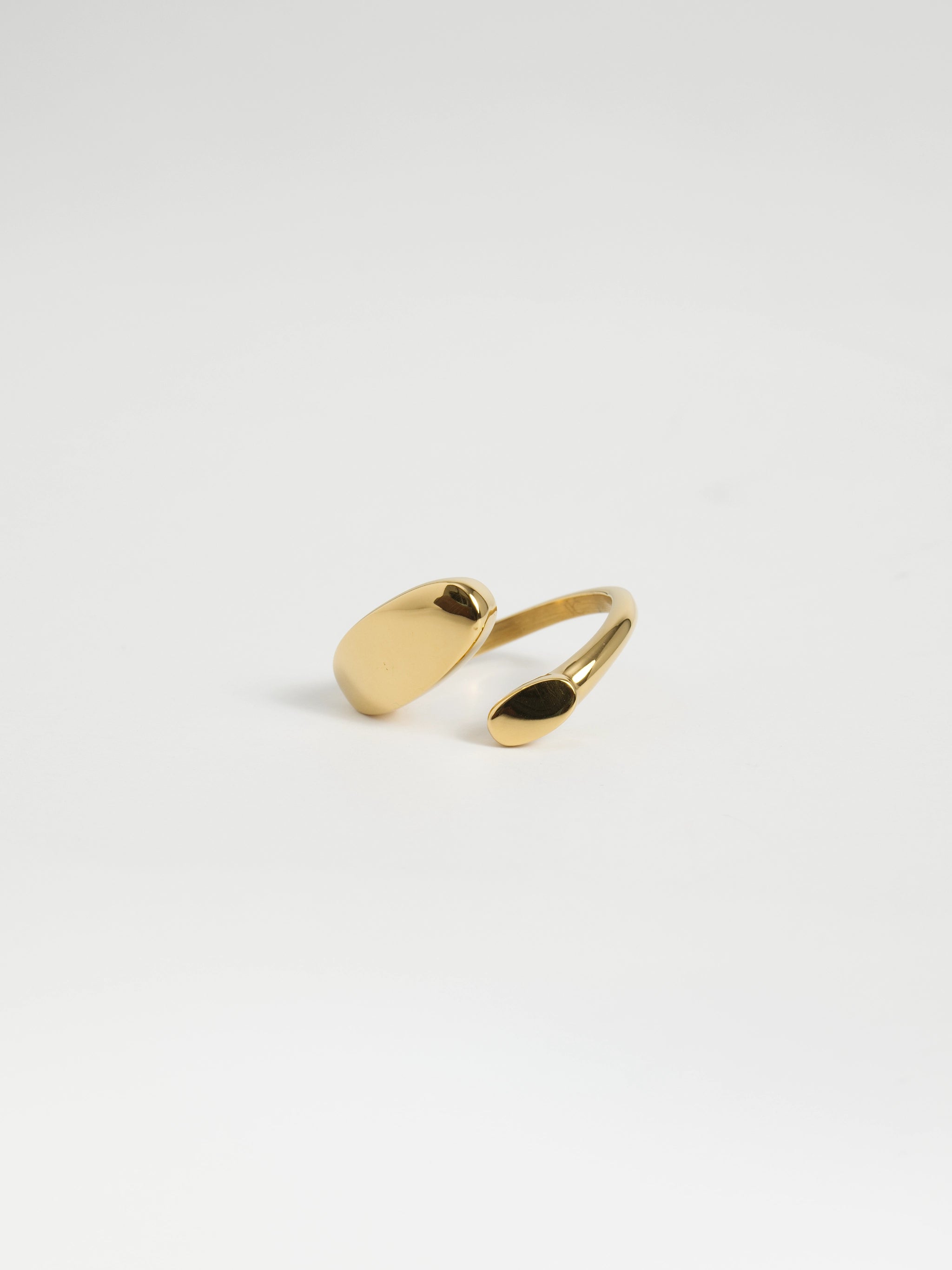 Sculptural Gold Open Ring