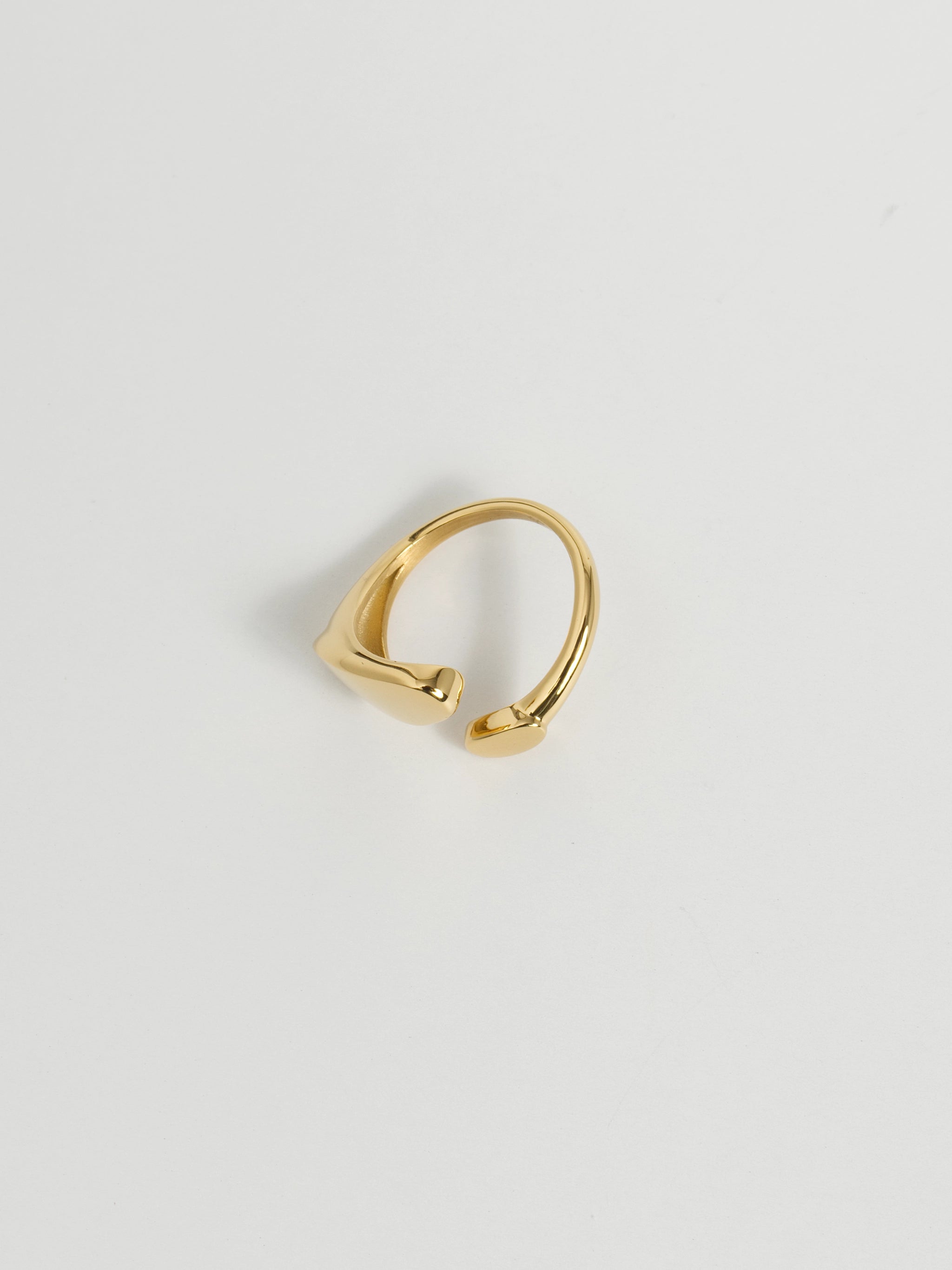 Sculptural Gold Open Ring