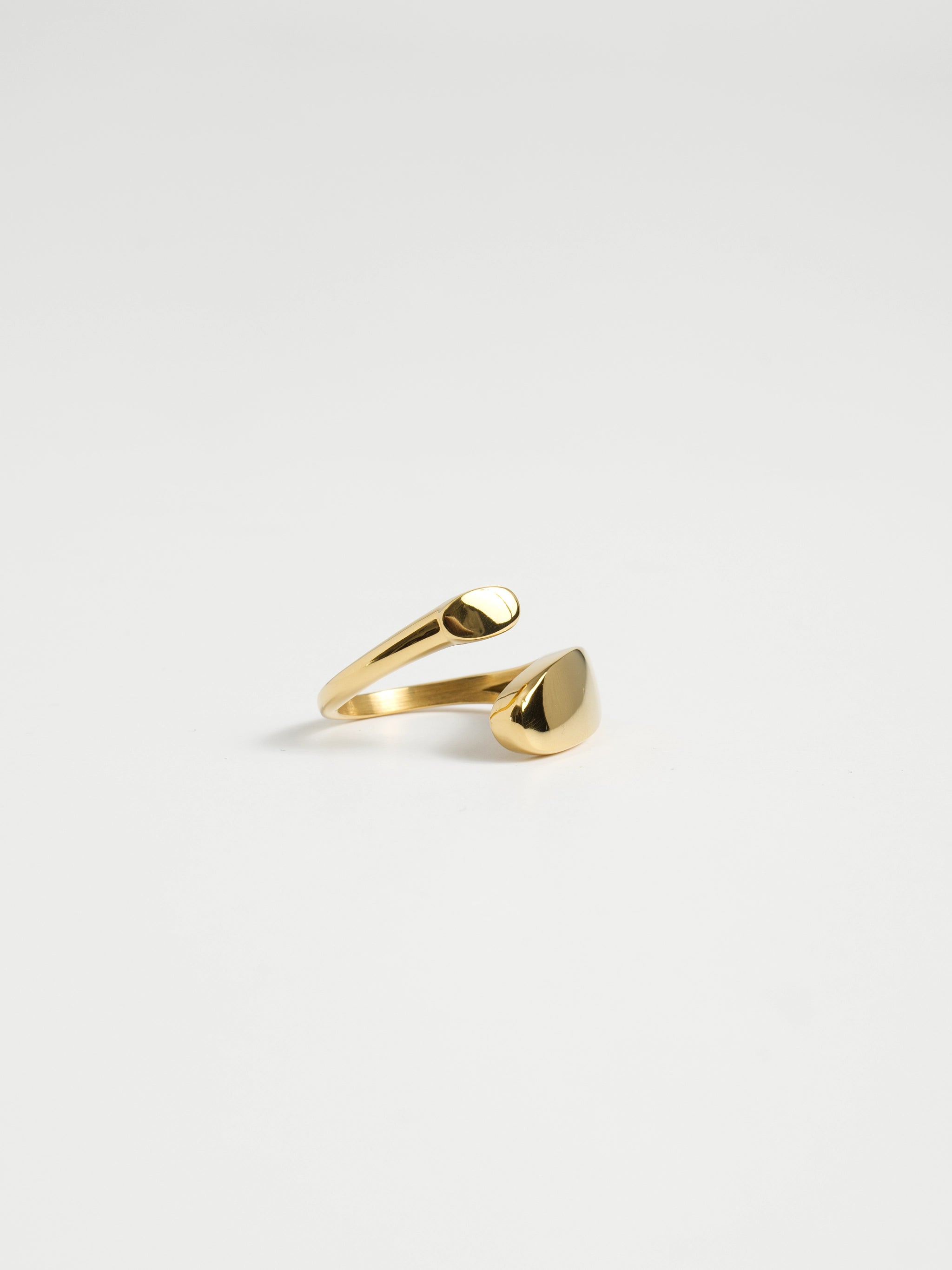 Sculptural Gold Open Ring