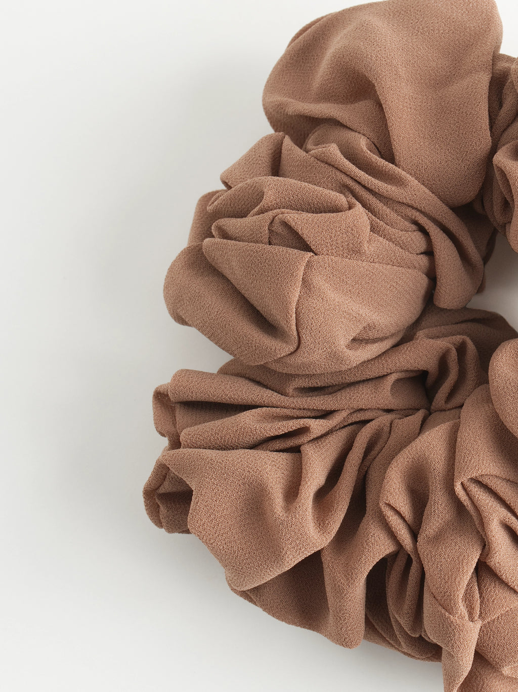 Chiffon Hijab Scrunchie - Toasted Almond