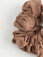 Chiffon Hijab Scrunchie - Toasted Almond