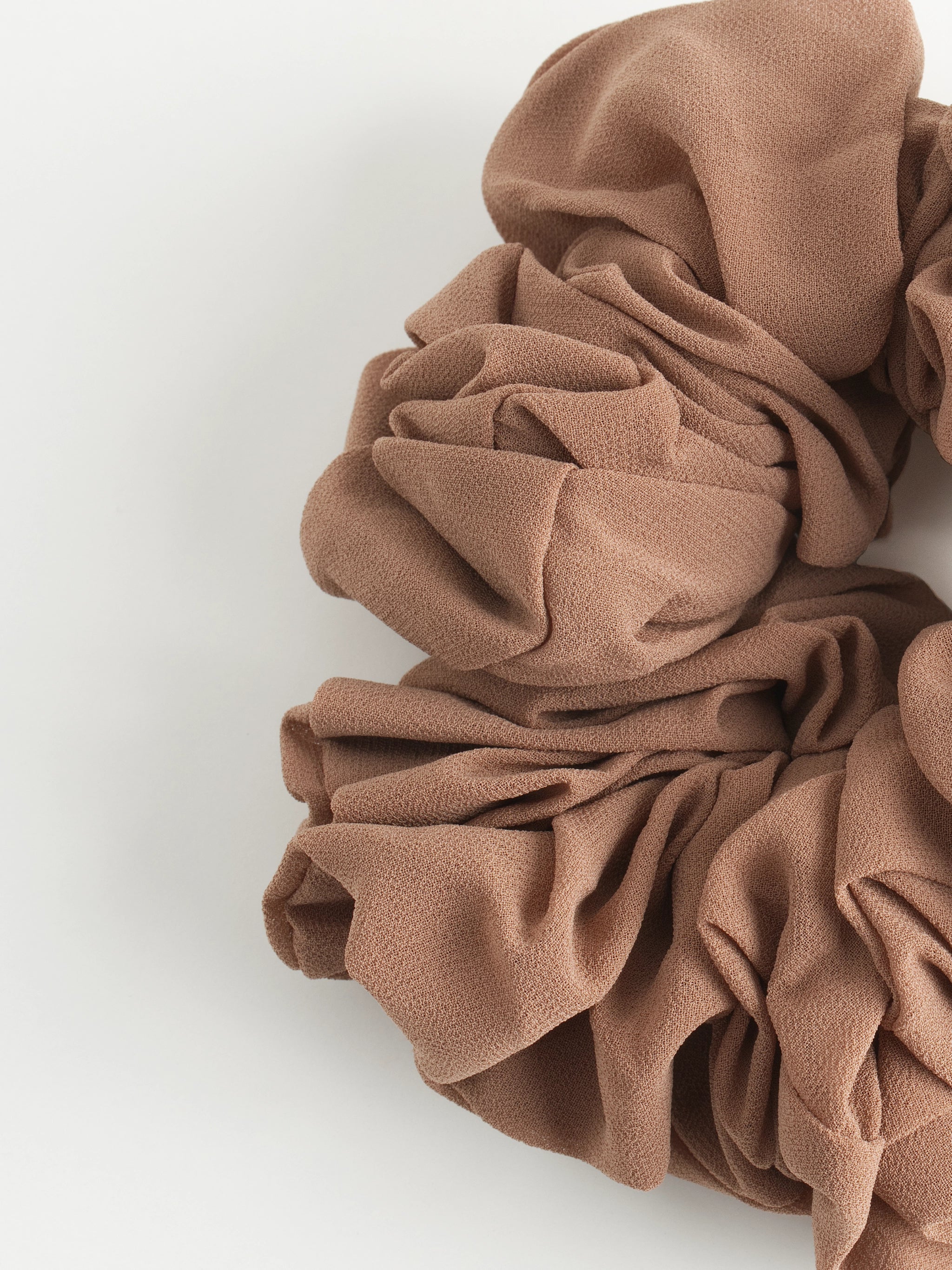 Chiffon Hijab Scrunchie - Toasted Almond