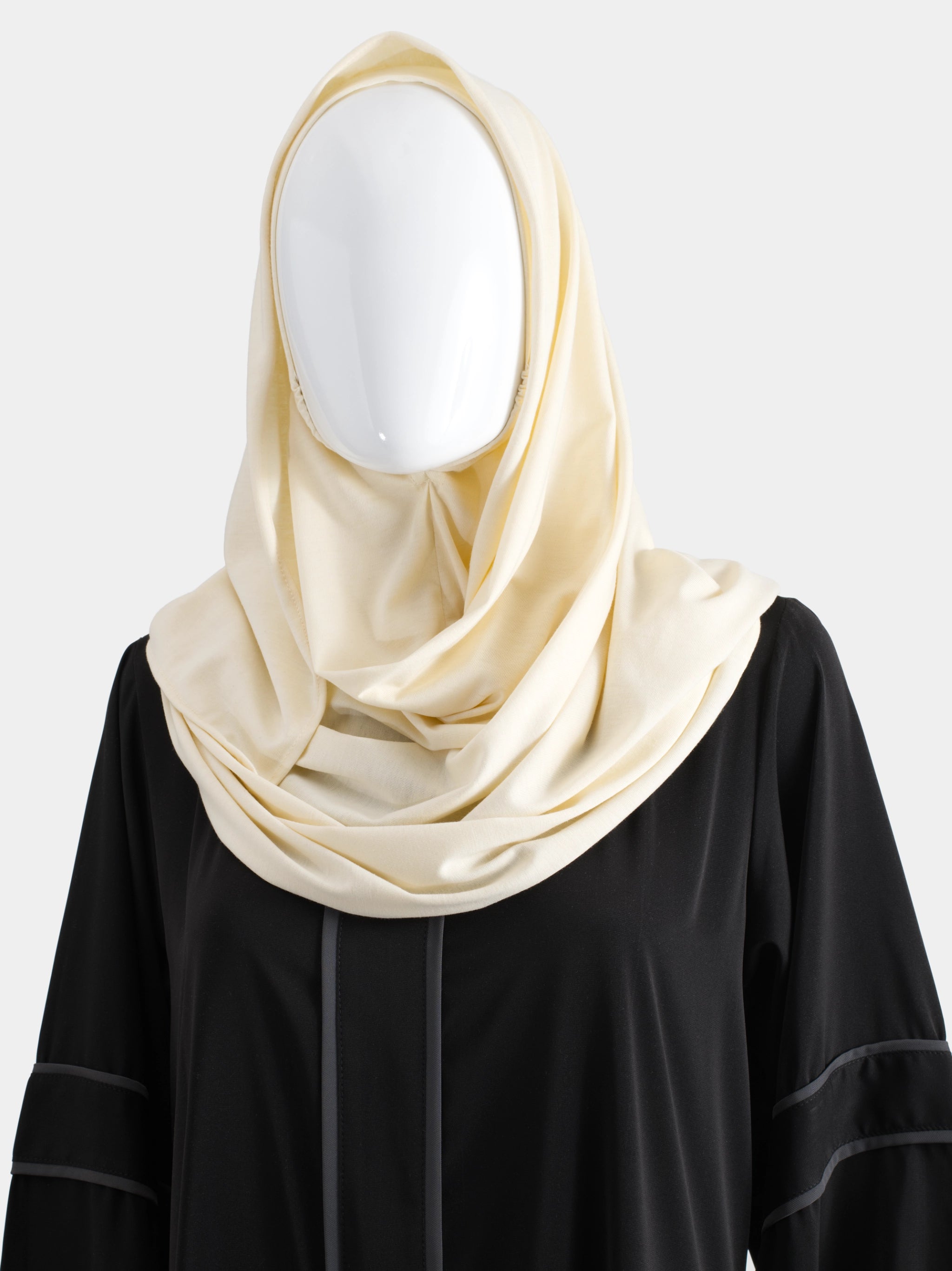 Instant Jersey Cotton Hijab - Creme