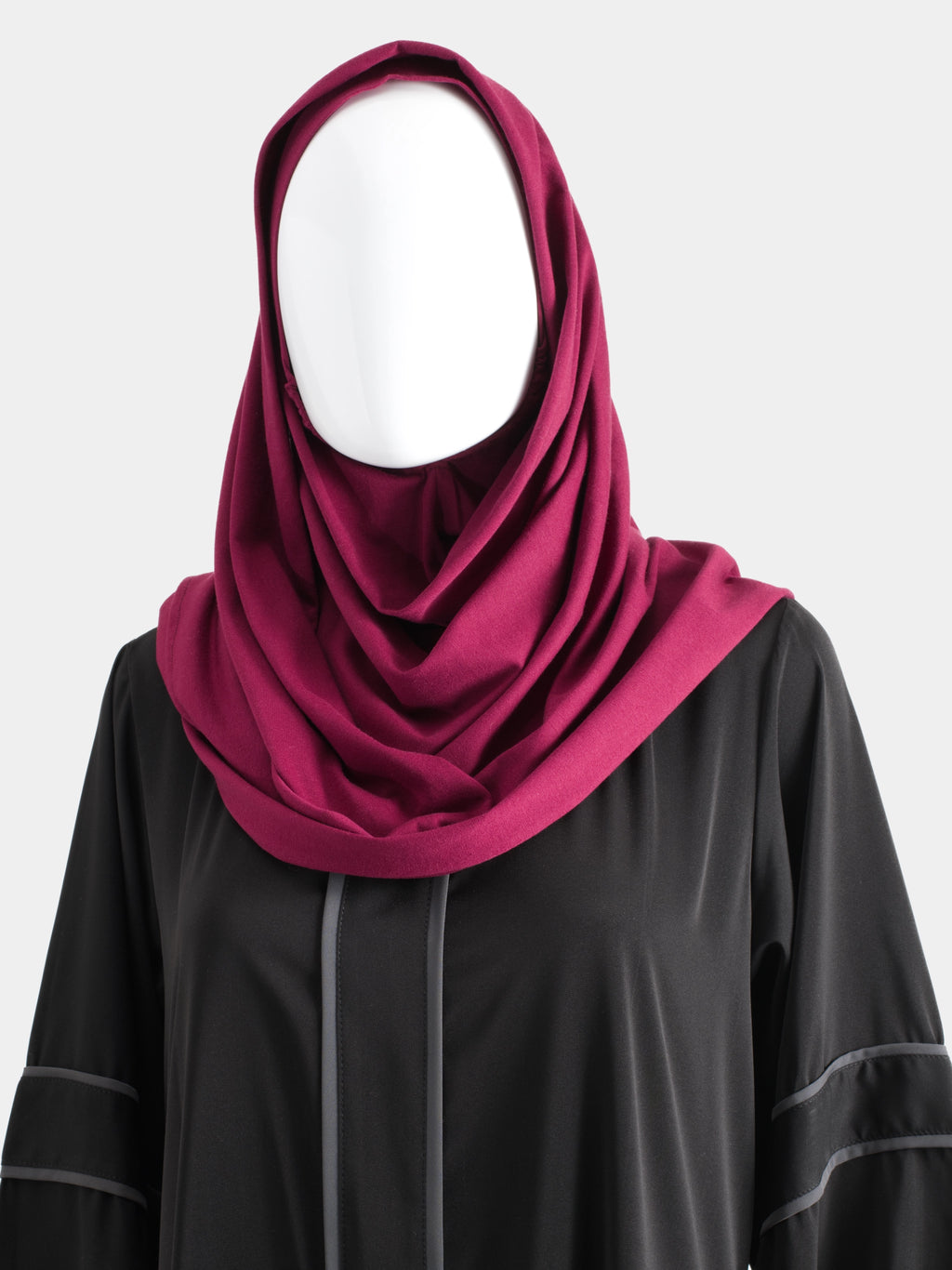 Instant Jersey Cotton Hijab - Raspberry