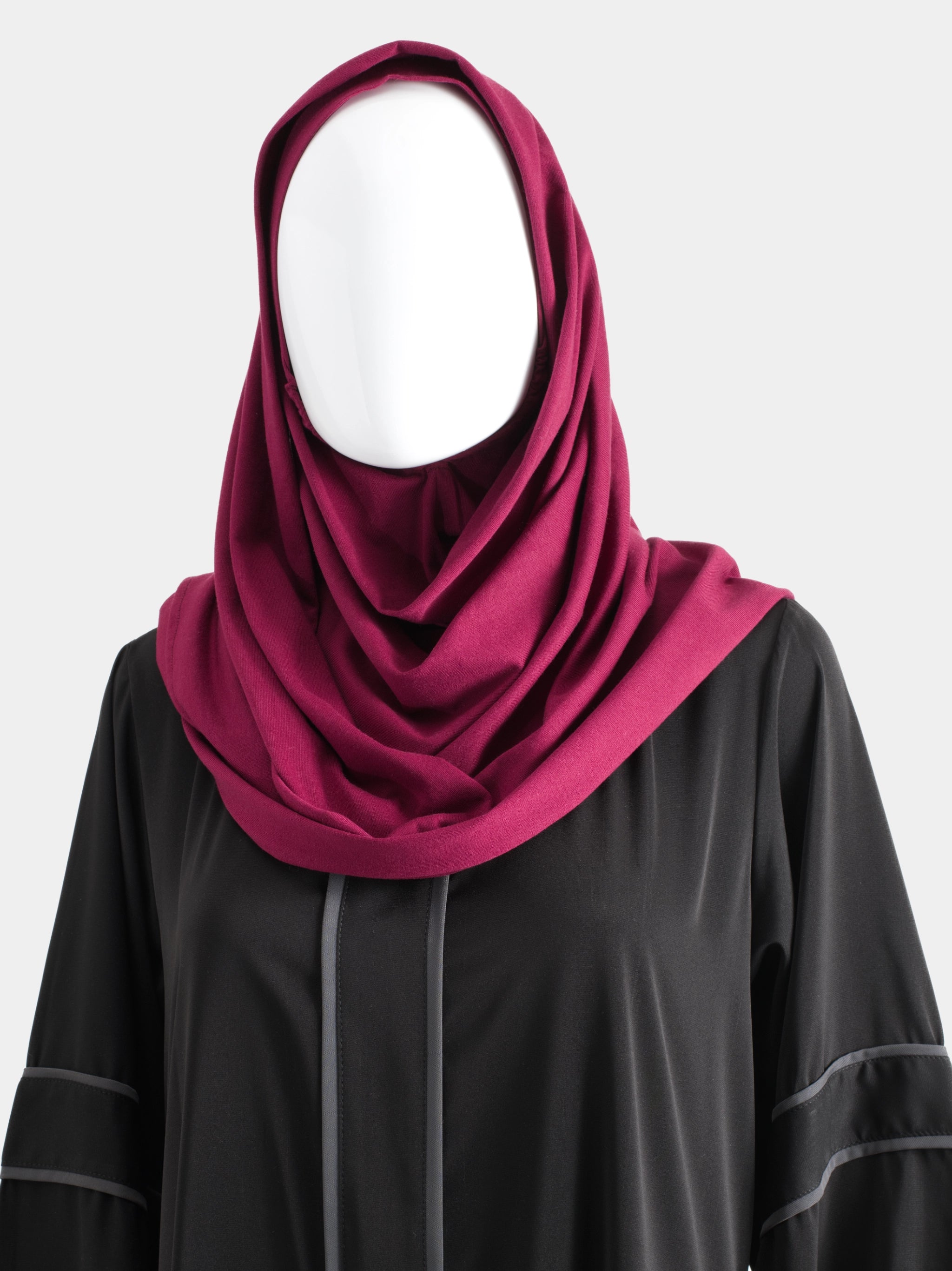 Instant Jersey Cotton Hijab - Raspberry