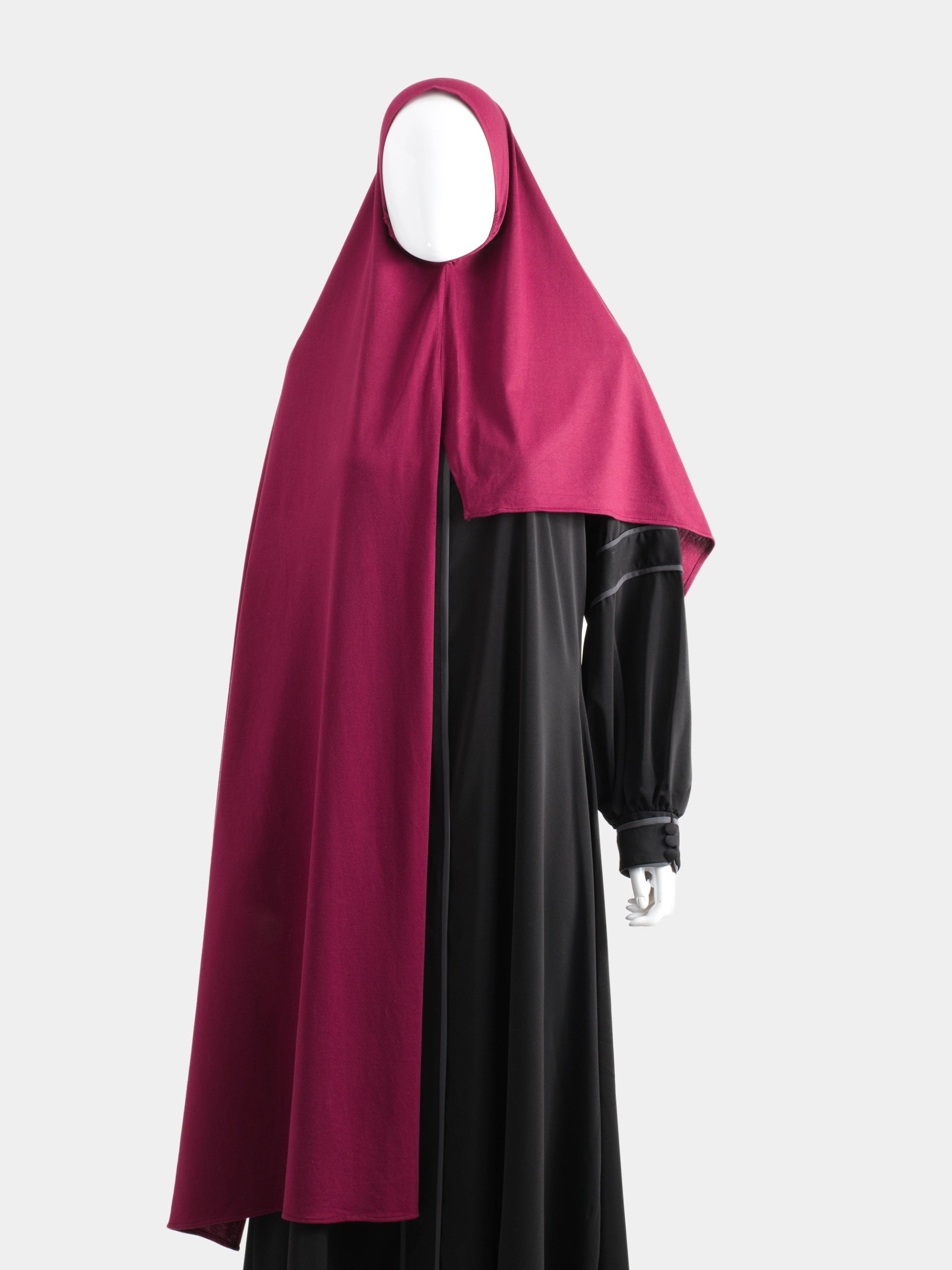 Instant Jersey Cotton Hijab - Raspberry