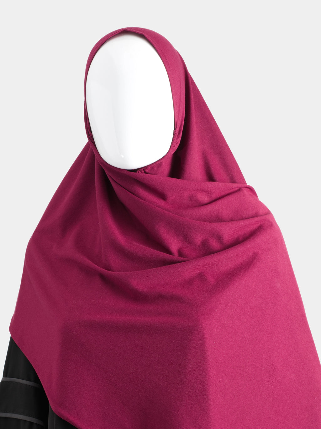 Instant Jersey Cotton Hijab - Raspberry