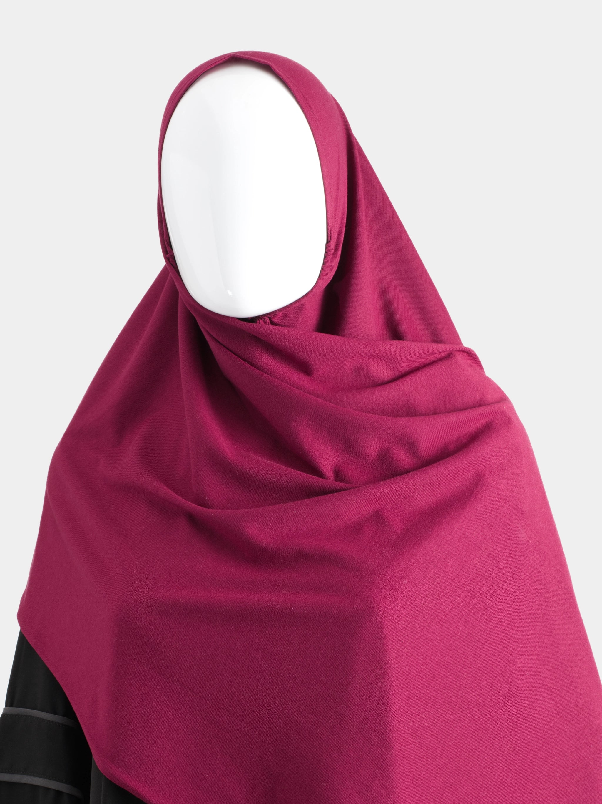 Instant Jersey Cotton Hijab - Raspberry