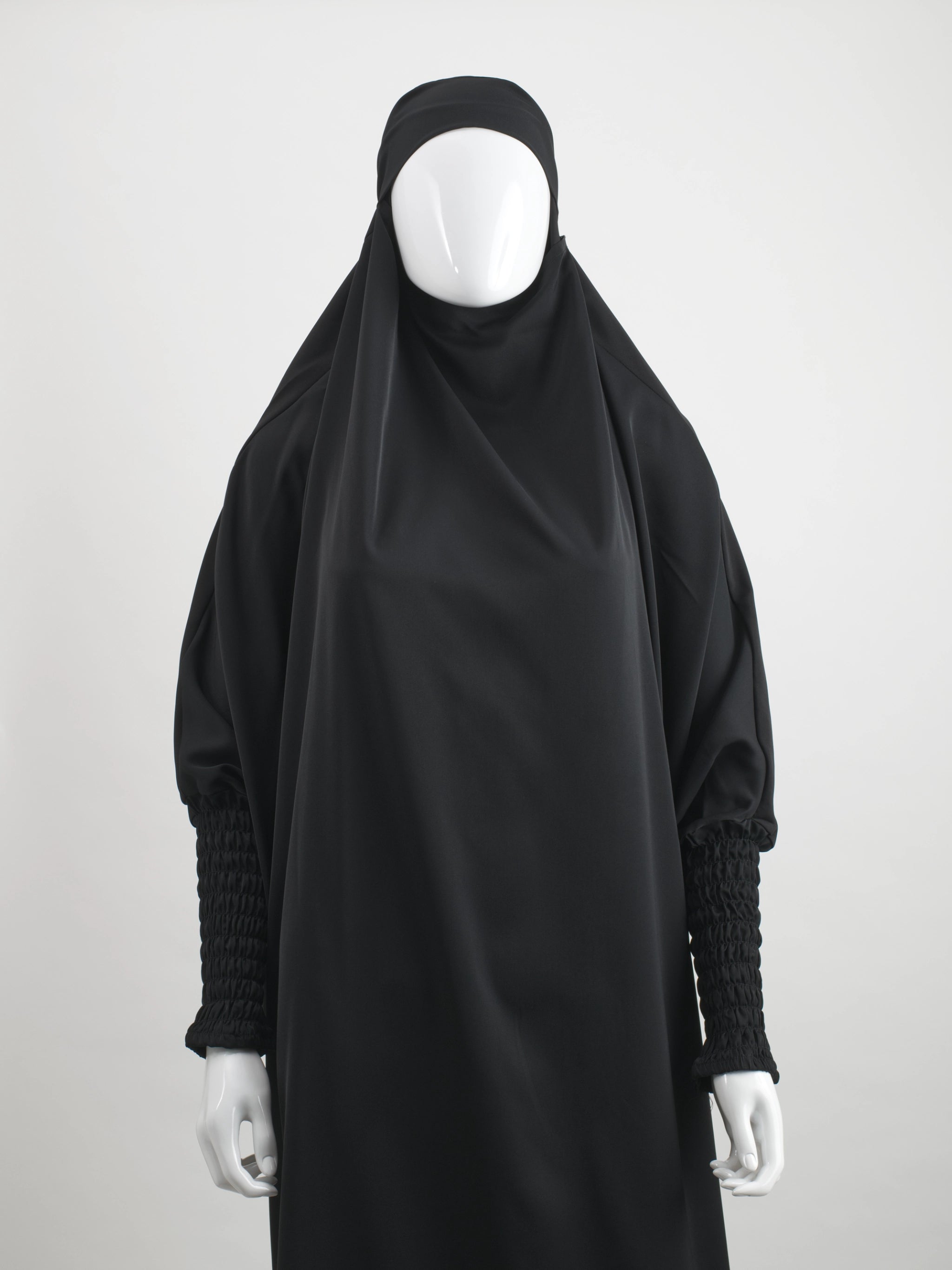Black Ruched Jilbab