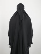 Black Ruched Jilbab