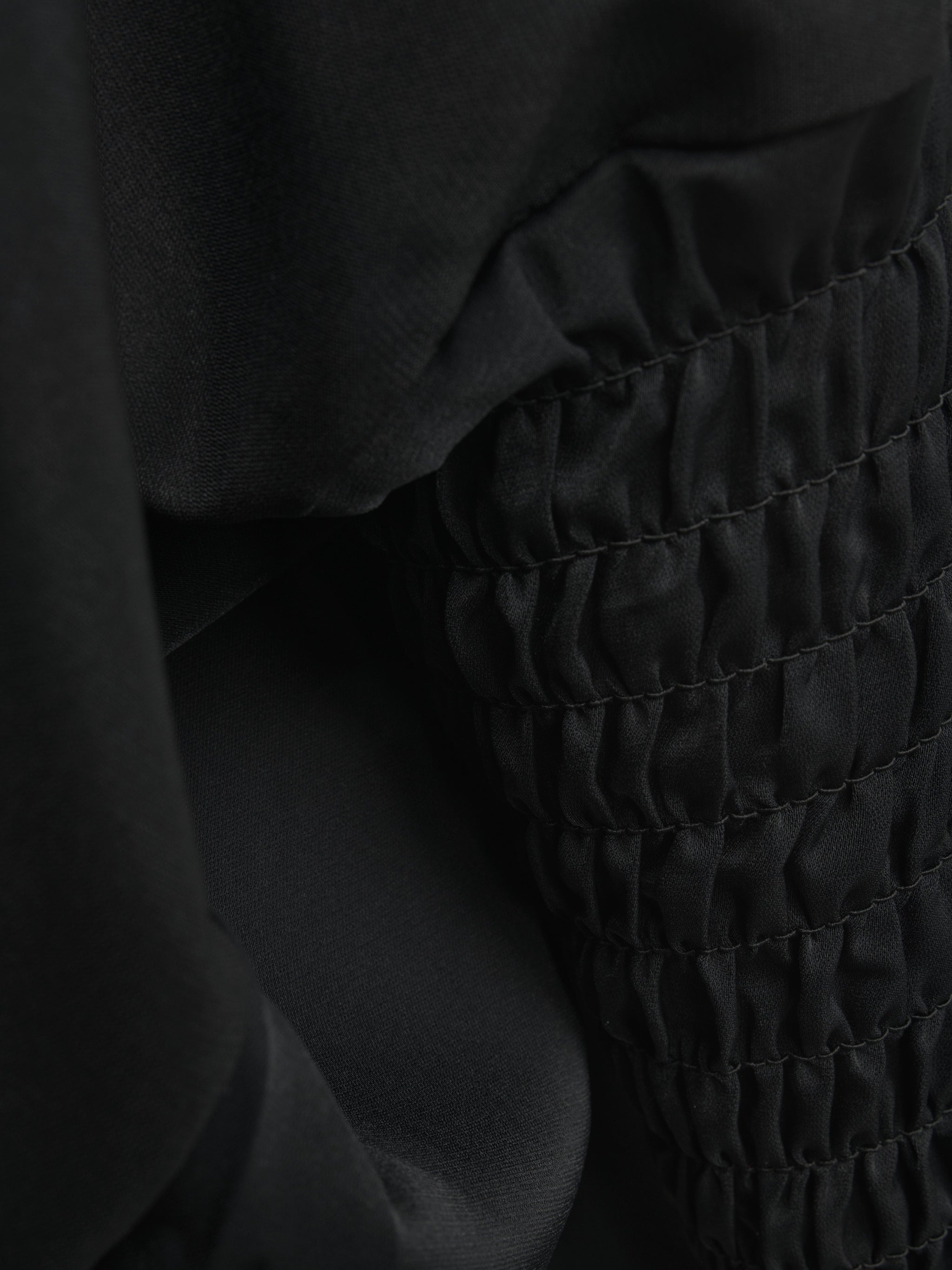 Black Ruched Jilbab