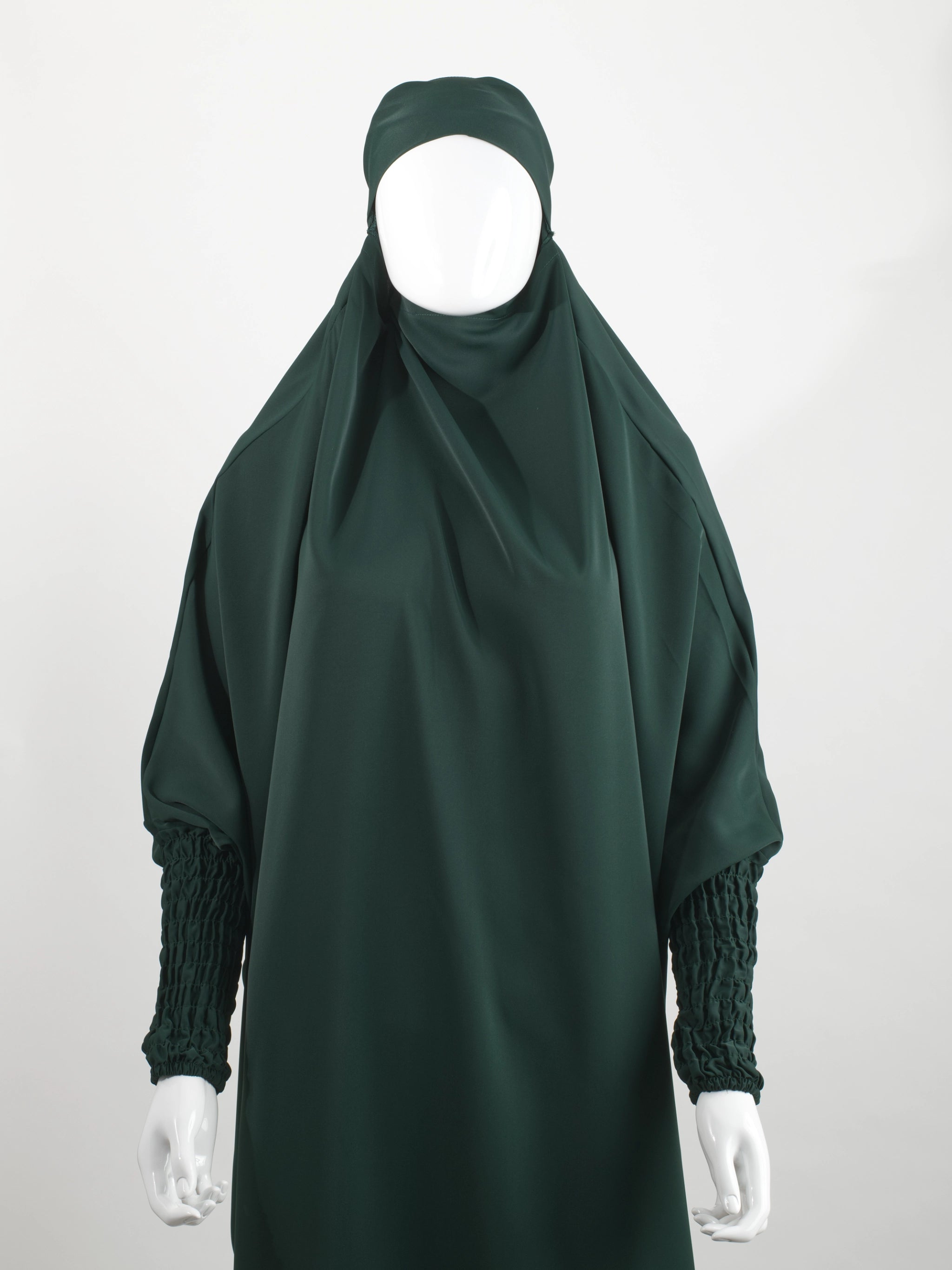 Forest Green Ruched Jilbab