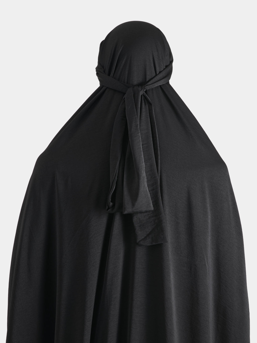Washed Silk Jilbab - Black