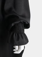 Washed Silk Jilbab - Black