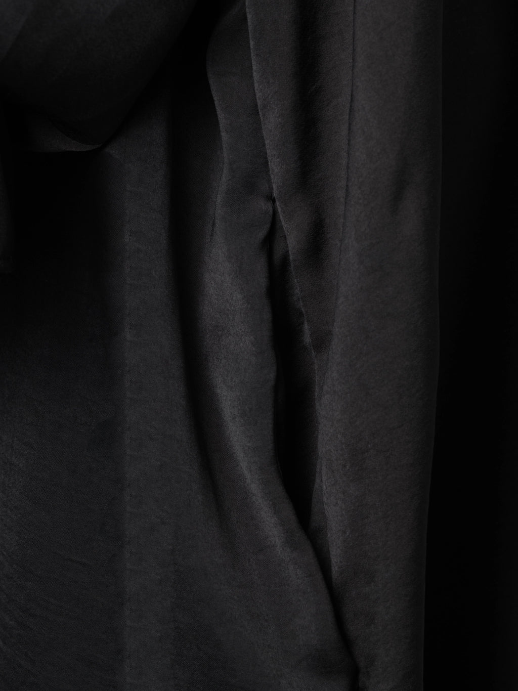 Washed Silk Jilbab - Black