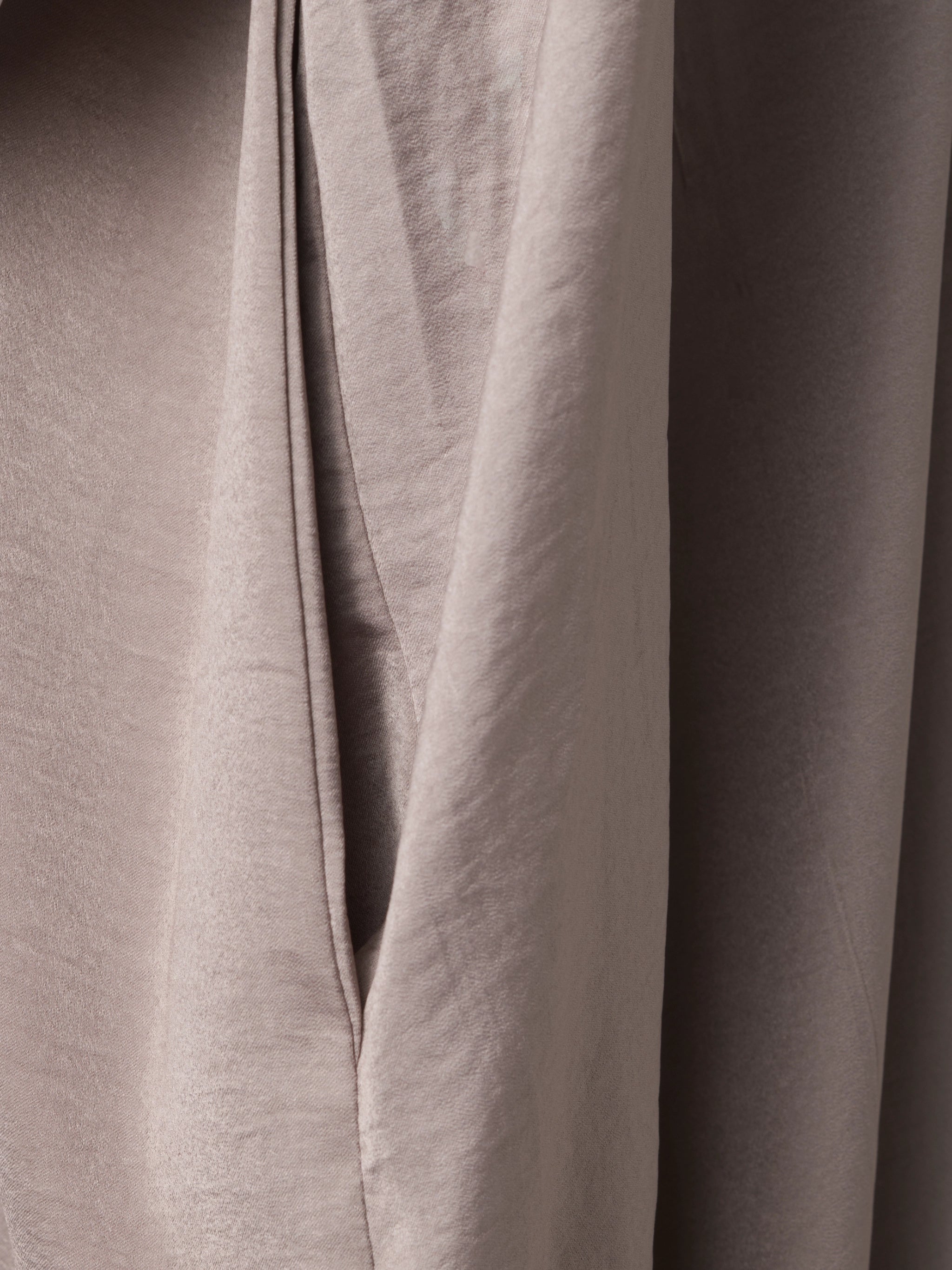 Washed Silk Jilbab - Taupe
