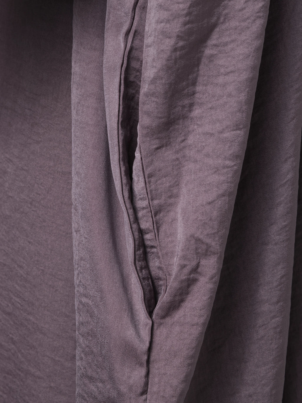 Close-up of a purple jilbab pocket