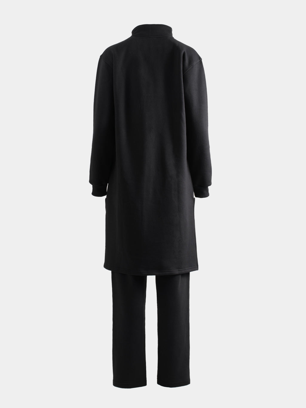 Cotton Fleece Lounge Set - Charcoal