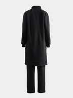 Cotton Fleece Lounge Set - Charcoal