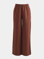 Cotton Fleece Lounge Set - Chestnut