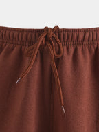 Cotton Fleece Lounge Set - Chestnut