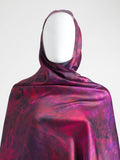 Lustre Satin Scarf - Orchid Nebula