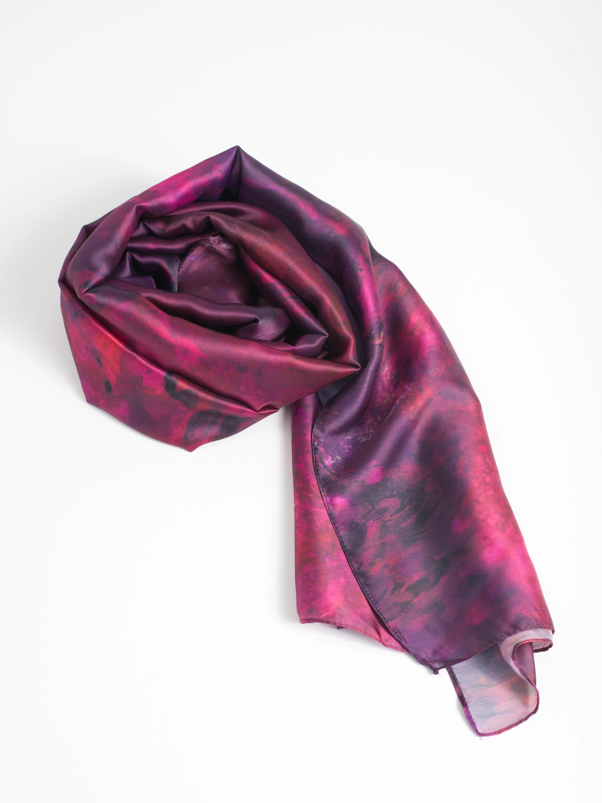 Printed Hijab- Purple Marble