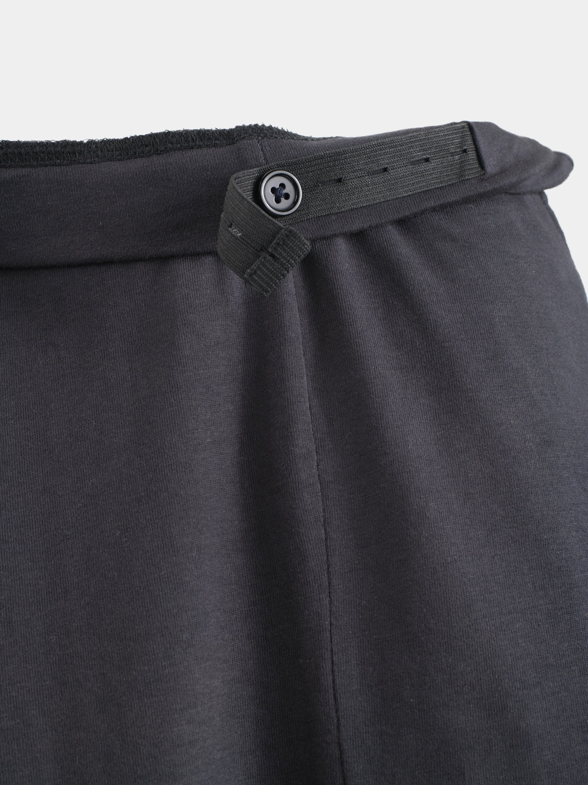 Cotton A-Line Maxi Skirt - Charcoal