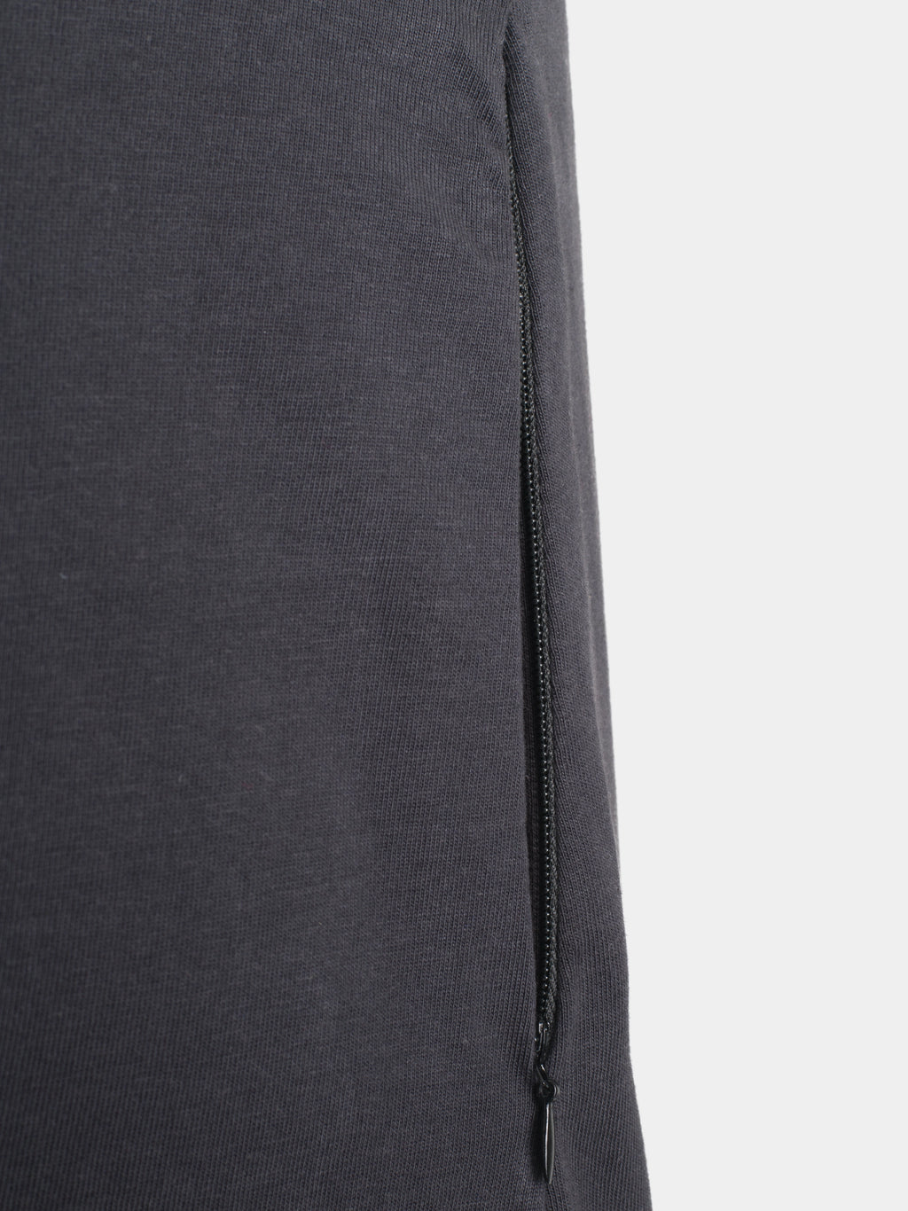 Cotton A-Line Maxi Skirt - Charcoal