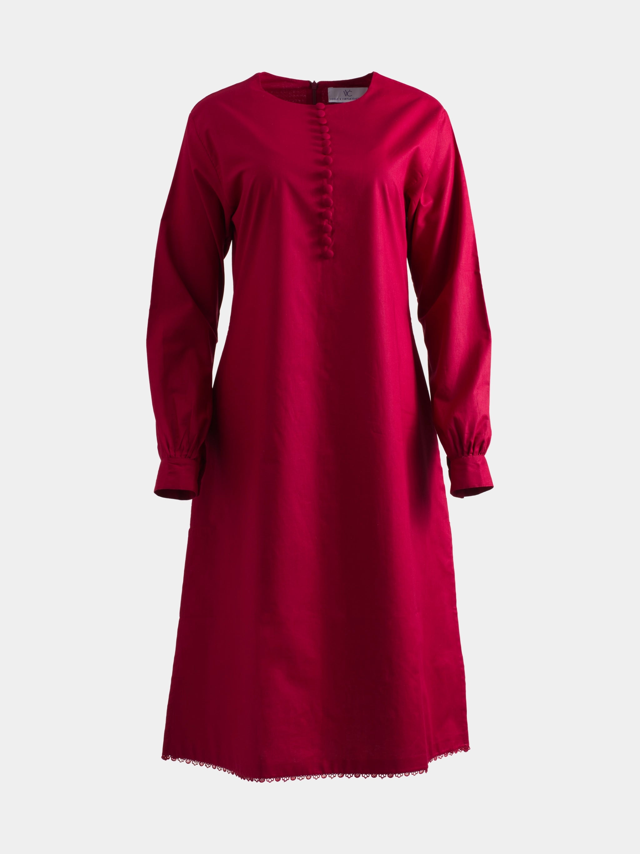Cotton Tunic - Crimson