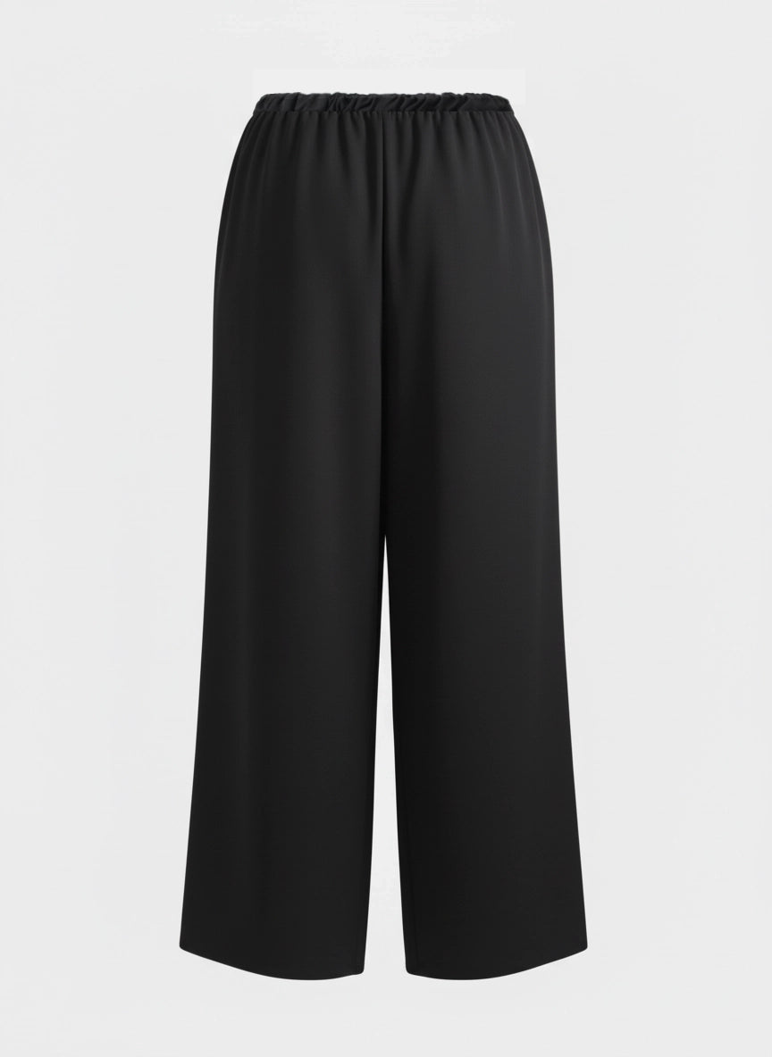 Classic Black Wide-Leg Pants