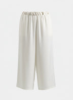 Elegant Ivory Wide-Leg Pants